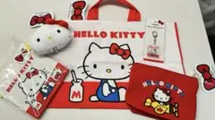 最終セール❗️3coins サンリオ キティ　巾着　エコバッグ　ポーチ　トート