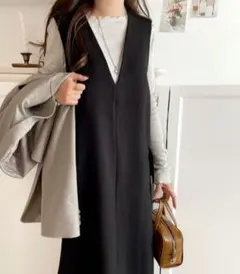 クラシカルエルフ ワンピース ロングワンピ Vネック マキシ