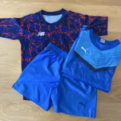 140㌢サッカーウェア　ニューバランス・プーマ3点セット