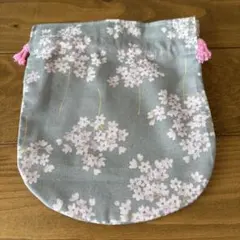手作り巾着 花柄
