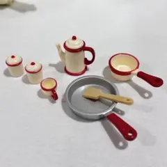 シルバニアファミリー キッチン 小物セット フライパン 鍋