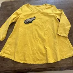 ミナペルホネン トップス　ハンドメイド　リネン100