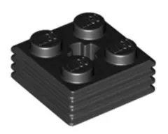 レゴ　71752　ブロック　2x2x3分の2　グリル　ブラック　10コ