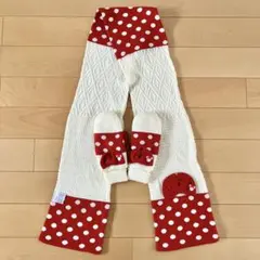 ディズニー　ミニー　マフラー　手袋　リボン　マフラーキャップ　ファンキャップ