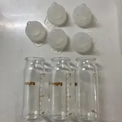 産院用哺乳瓶 100ml 3本と 乳首 ss2個、流量大3個セット