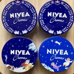 NIVEA クリーム缶 空缶 猫柄含む4点セット