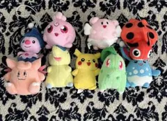 ⭐︎希少品⭐︎ レトロ　ポケモン　マスコット　ぬいぐるみ　9体セット