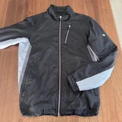Munsingwear レディースジャケット ブラック×グレー×ピンク M