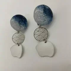 くまごろ 富嶽三十六景 ハンドメイド イヤリング