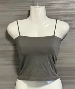カップ付きキャミソール グレー フリーサイズ
