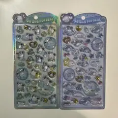 正規品　ポチャッシナモロール うるちゅるポップシール 2セット