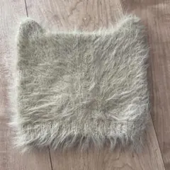 Ocean&Ground ベビー帽子 猫耳 シャギーニット 46-50cm 冬