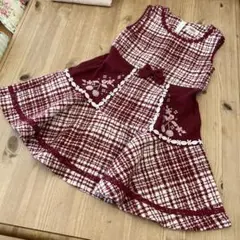 とっても可愛い❤️souris チェリージャンパースカート　120 厚手