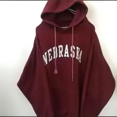 LIFE NEBRASKA オーバーサイズ パーカー ワイン XL 古着