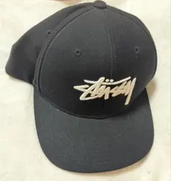 STUSSY ステューシー CAP キャップ ブラック ロゴ刺繍 定番