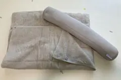【専用ポール付き】今治睡眠用タオル2　グレー