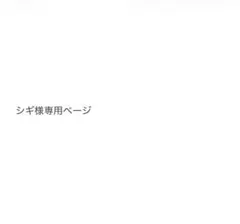 シギ様専用ページ