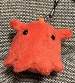 【新品未使用】メンダコ　ストラップ　レッド