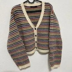 ぴ*ち様 w closet 多色ストライプカーディガン