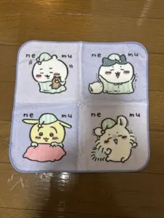 ちいかわ　パジャマ　ハンドタオル　ハンカチ　しまむら　うさぎ　ハチワレ　モモンガ