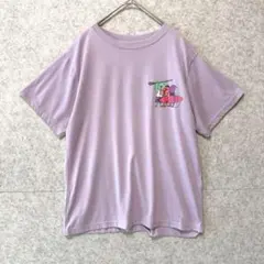 人気 チチカカ 鳥 サーフィン プリント Tシャツ 紫 F ゆるだぼ エスニックのサムネイル