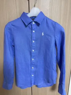 【美品】ラルフローレン リネンシャツ 130cm (Size 7)