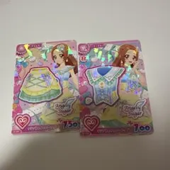アイカツ カード クリアネスイエロー トップス スカート セット