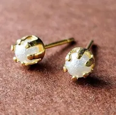 【SALE】316Lステンレスピアス◆プチパール