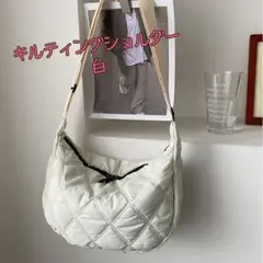 コンパクト レディース ショルダーバッグ 白040D