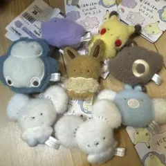 ポケモン ほわほわてのひらマスコット 8種 オタチ カビゴン