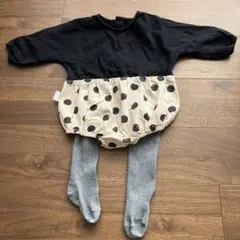 【90サイズ】ロンパース&タイツセット