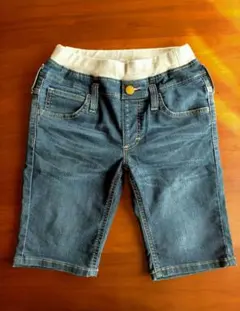 SOMETHING デニム ハーフパンツ ダークブルー 160cm