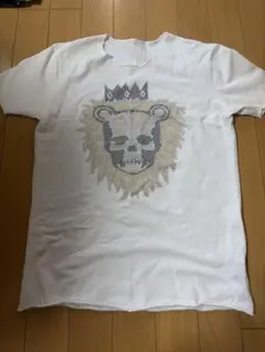 USED lucien pellat-finet ライオン スカル Tシャツ M