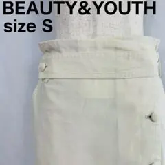 【即日発送】BEAUTY&YOUTH スカート オフホワイト サイズS【224】
