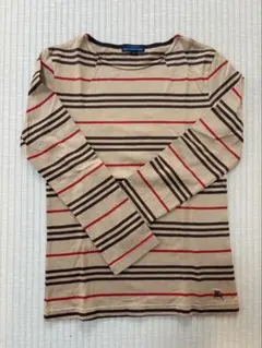 BURBERRY BLUE LABEL 長袖カットソー ベージュ ボーダー Sのサムネイル