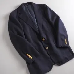 ラルフローレン　ウール１００％　テーラードジャケット　ネイビー　金ボタン　美品