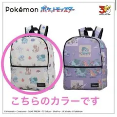 ポケットモンスター　プラチナムザッカ リュック　カントー地方　ポケモン