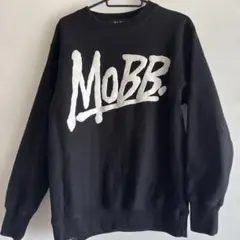 MOBB. ブラック クルーネック スウェット