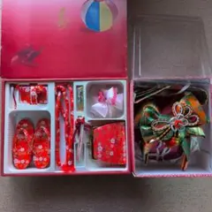 七五三 7歳 作り帯 はこせこセット 帯揚げ 帯締め フルセット レトロ
