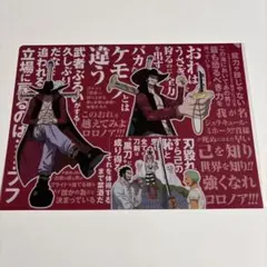 【匿名発送】ONE PIECE ワンピース　ミホーク　クリアファイル　限定品