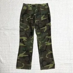 USA 米軍 ウッドランドカモ パンツ ヴィンテージ BDU ミリタリー カーキのサムネイル