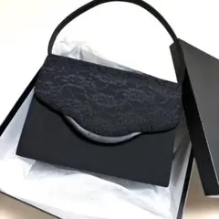 京都ラジルマ 高級ブラックフォーマルバッグ 蓋レース　未使用美品