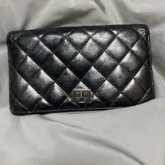 美*琴様 Chanel ブラックレザー 長財布 - メルカリ