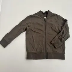 ダークブラウン ジップアップジャケット 100cm
