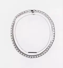 シルバー チェーンネックレスセット ¥2,990