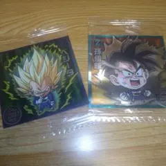 ドラゴンボールZ ベジータ 孫悟空 ステッカー②枚セット