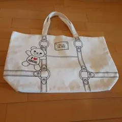セシルマクビー　セシルベアトートバッグホワイト　くま