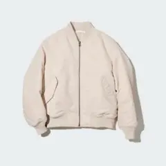 【UNIQLO】MA-1ジャケット M オフホワイト
