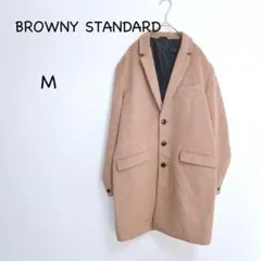 ブラウニースタンダード チェスターコート M キャメル ウール混 シンプルのサムネイル