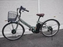 中古電動自転車パナソニック ベロスターミニ 20インチ カーキ 横浜